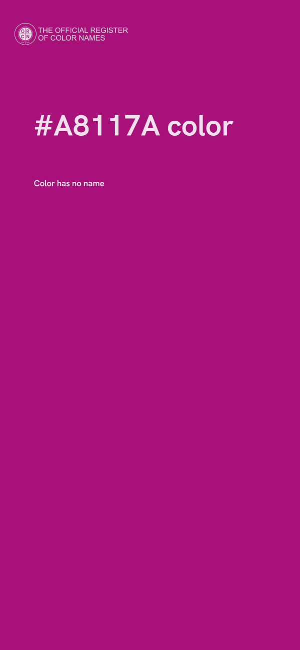 #A8117A color image