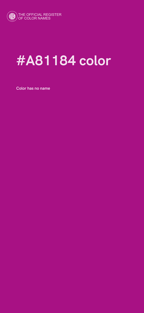 #A81184 color image