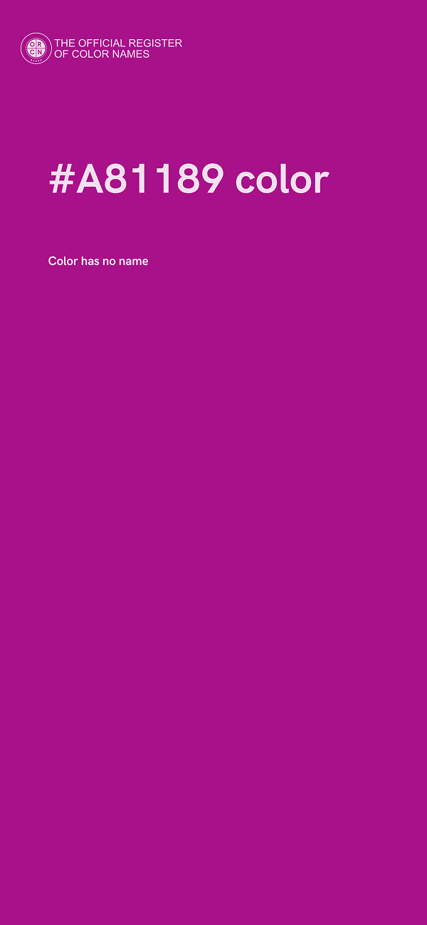 #A81189 color image