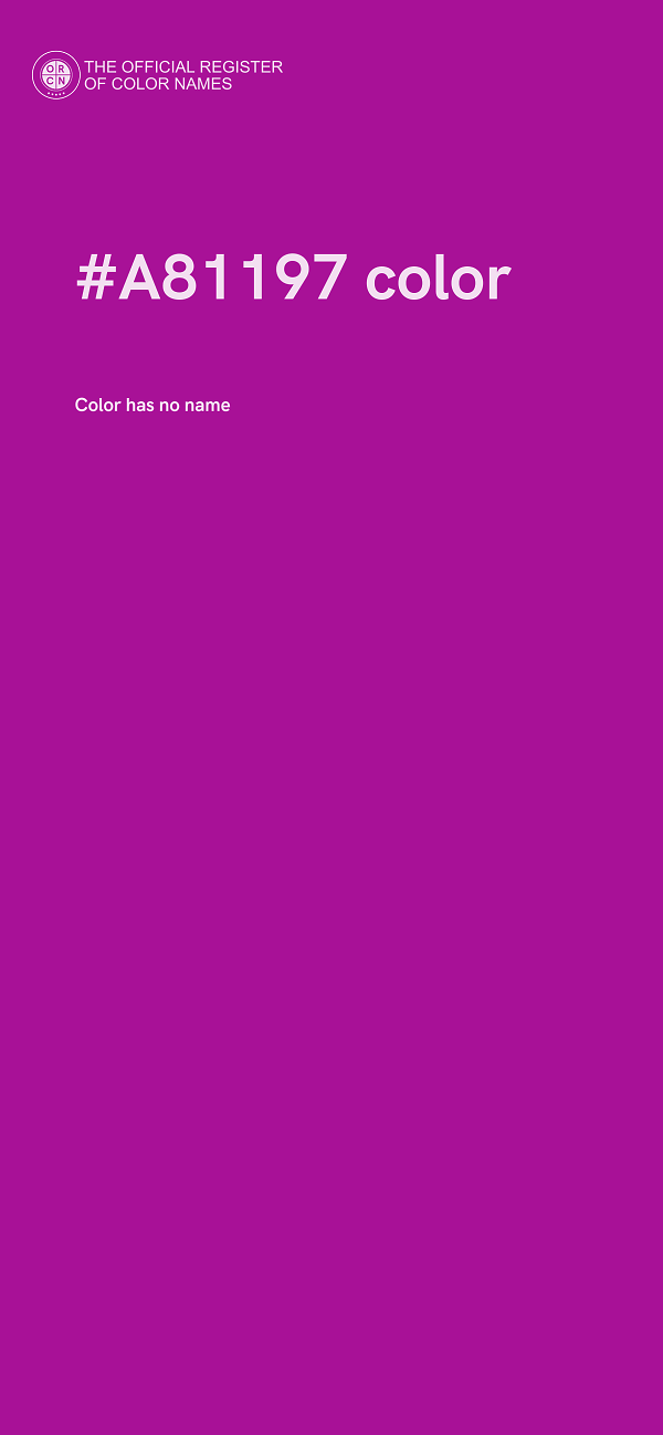 #A81197 color image