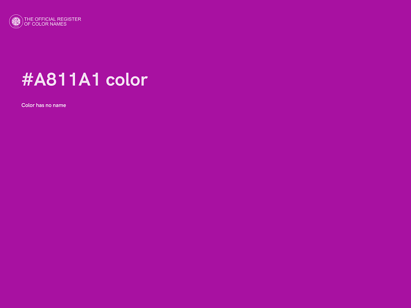 #A811A1 color image