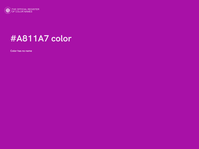 #A811A7 color image
