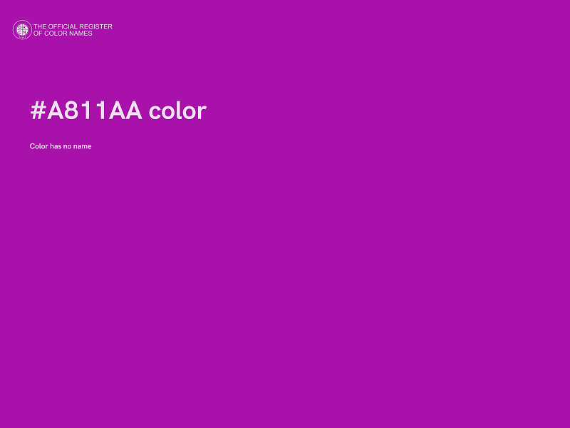 #A811AA color image