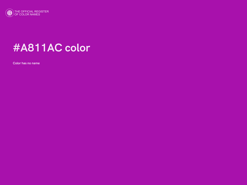 #A811AC color image