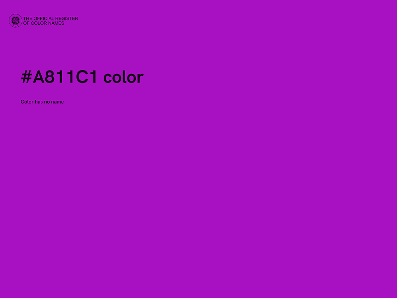 #A811C1 color image
