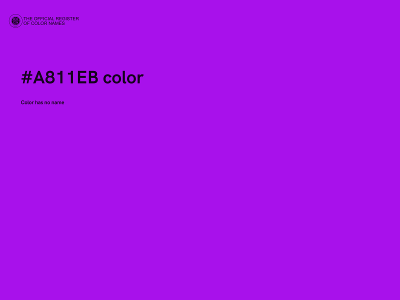 #A811EB color image