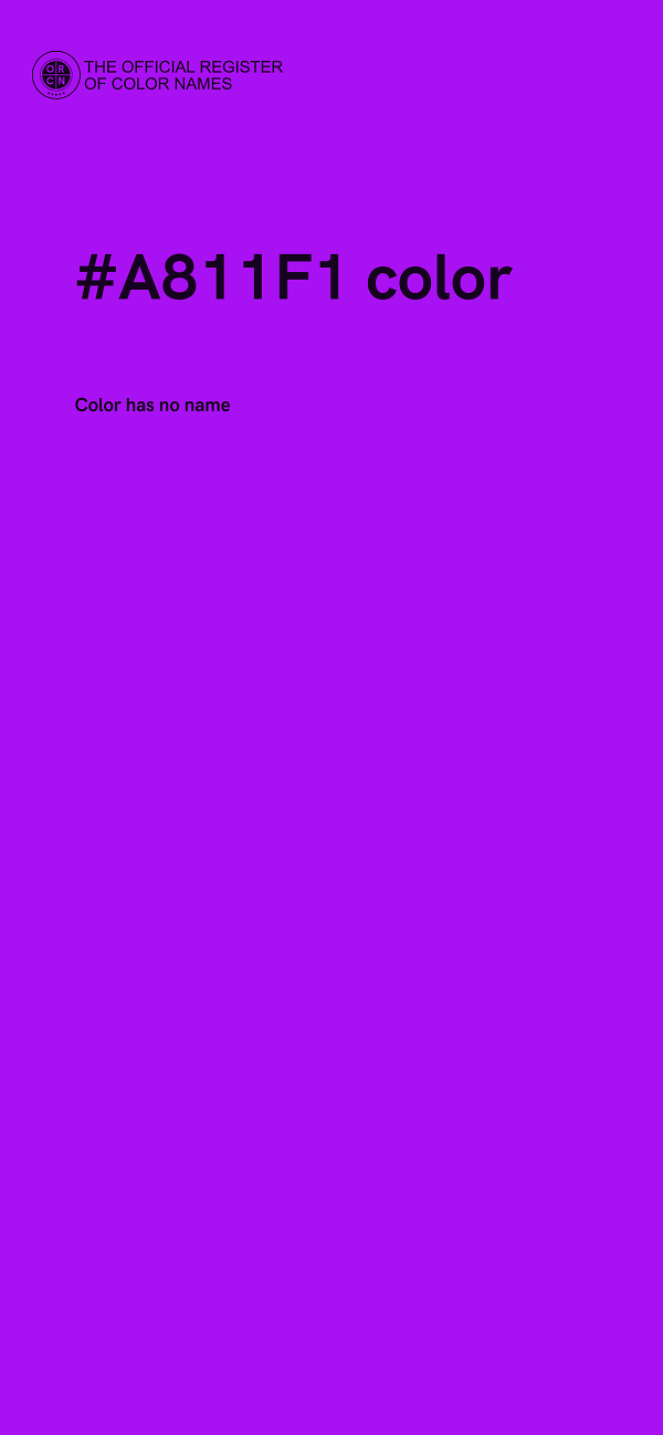 #A811F1 color image