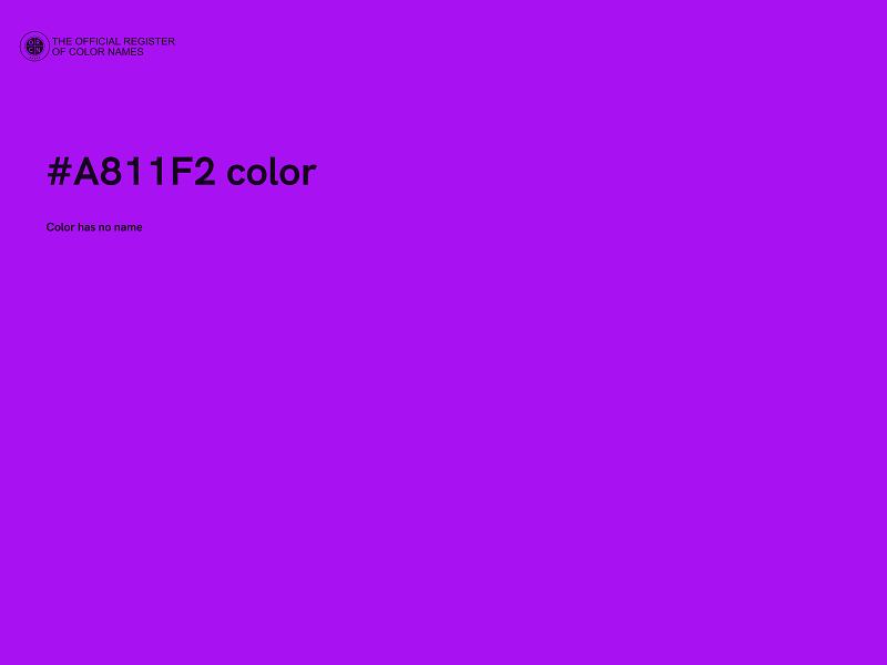 #A811F2 color image
