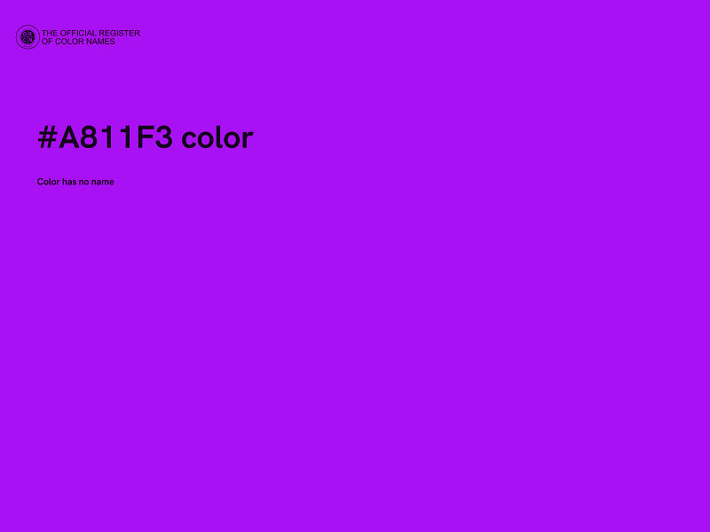 #A811F3 color image