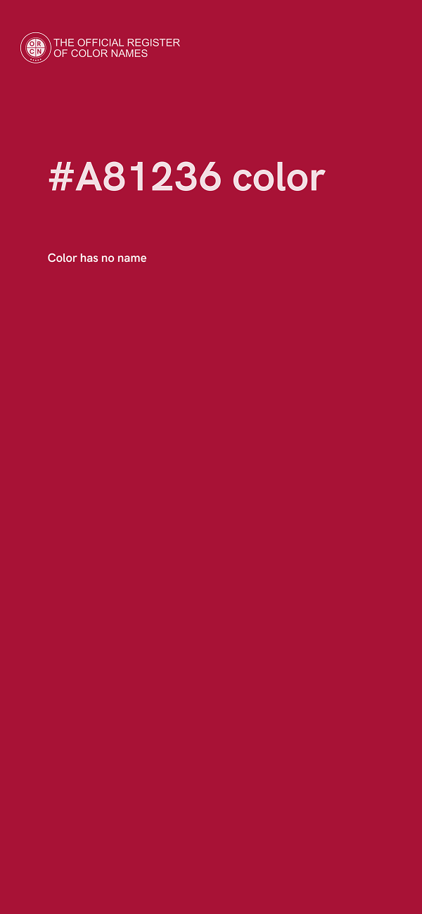 #A81236 color image