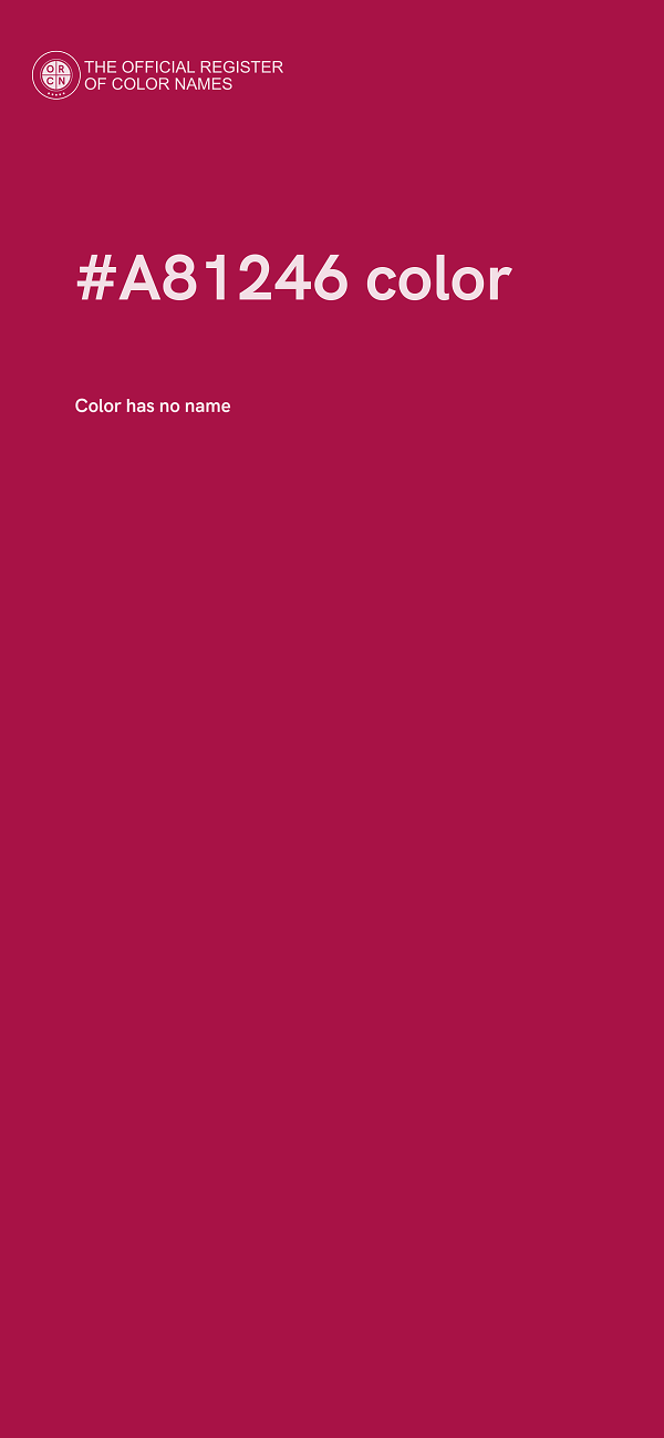#A81246 color image