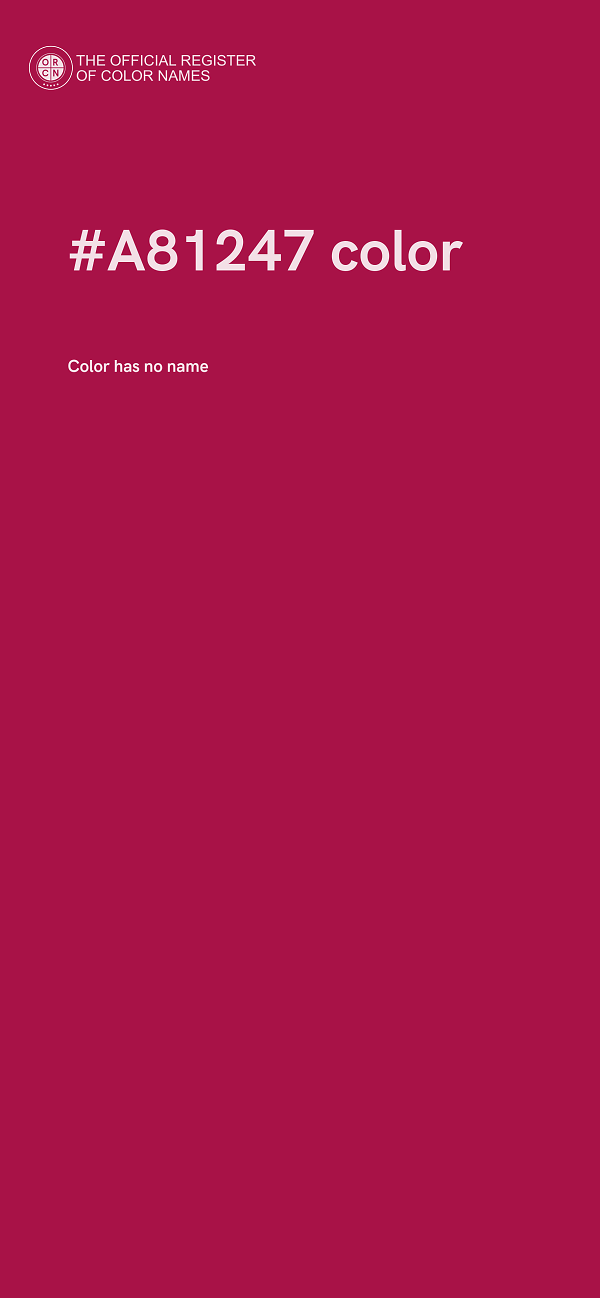 #A81247 color image