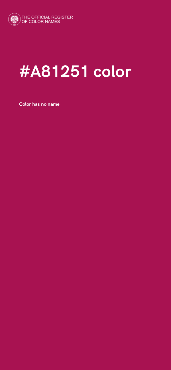 #A81251 color image
