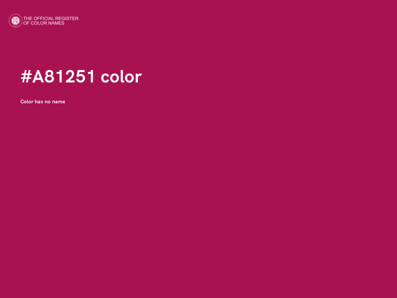 #A81251 color image