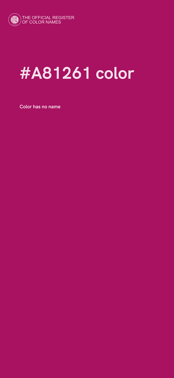 #A81261 color image