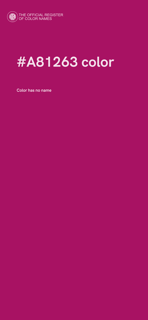 #A81263 color image