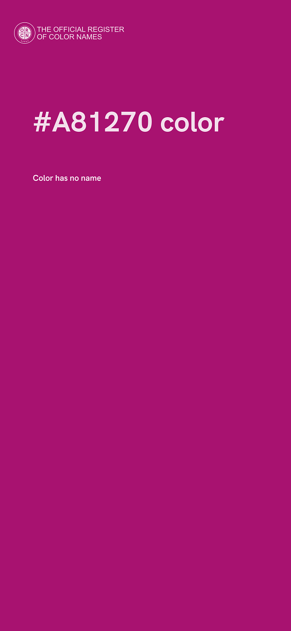 #A81270 color image