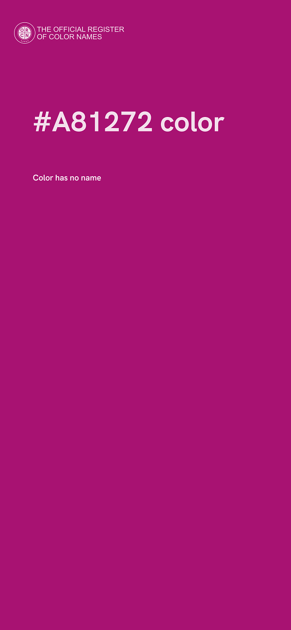 #A81272 color image