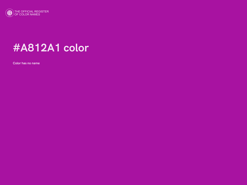 #A812A1 color image