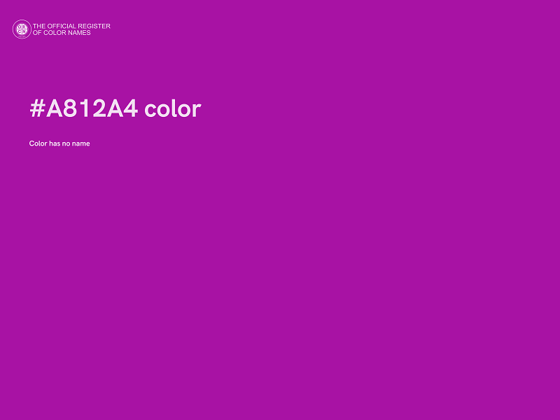 #A812A4 color image