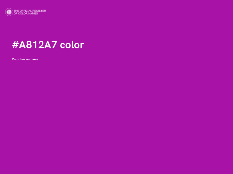 #A812A7 color image