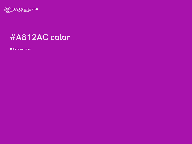 #A812AC color image