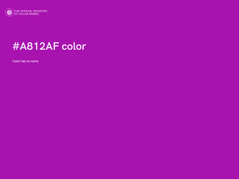 #A812AF color image