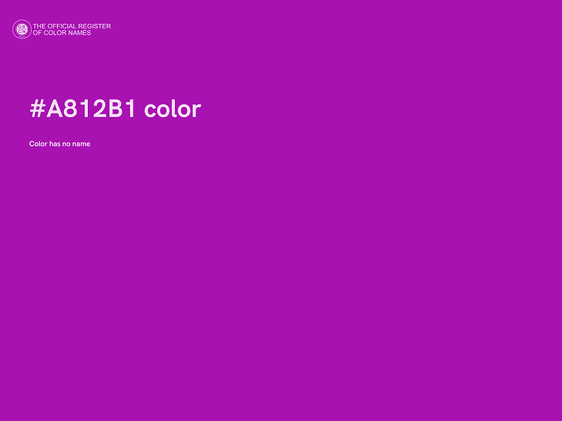 #A812B1 color image