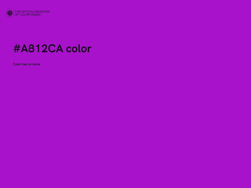 #A812CA color image