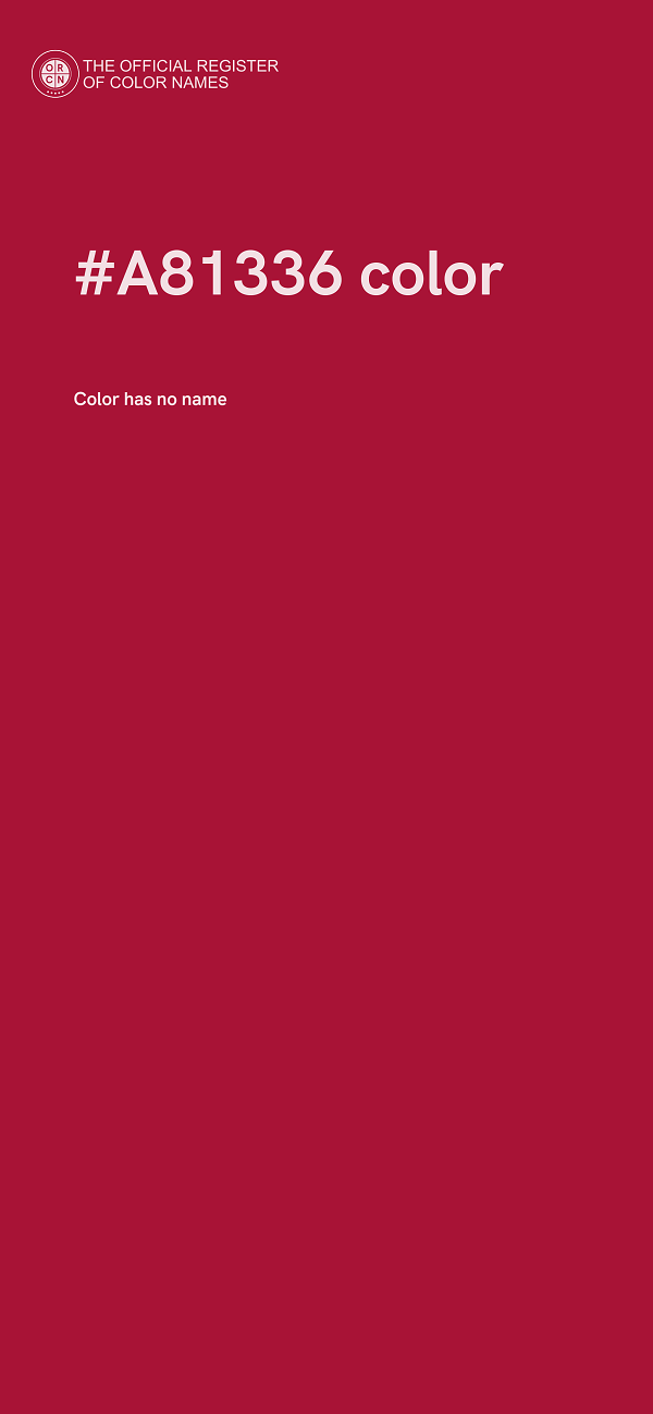 #A81336 color image