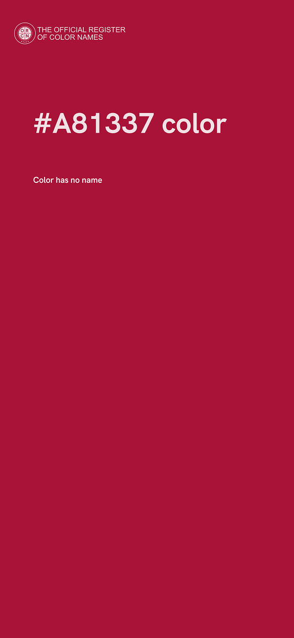 #A81337 color image