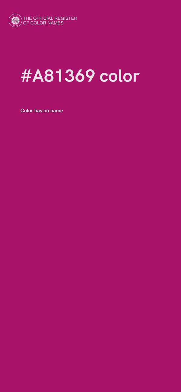 #A81369 color image