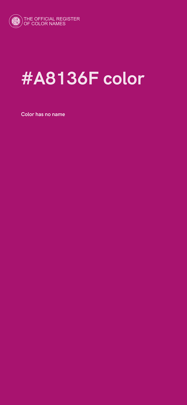 #A8136F color image