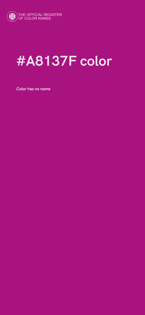 #A8137F color image