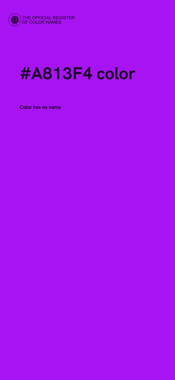 #A813F4 color image