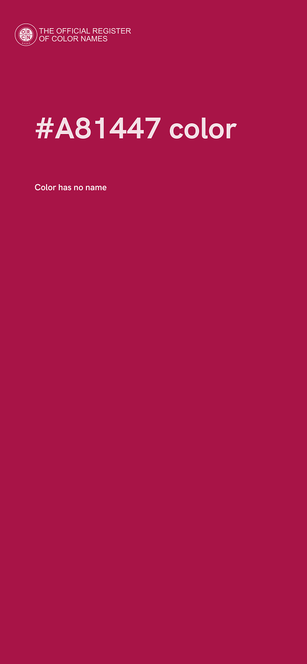 #A81447 color image