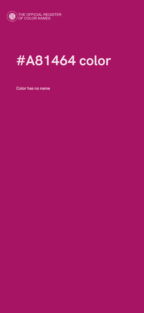 #A81464 color image