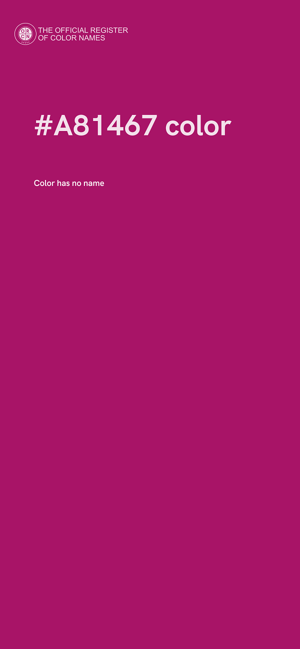 #A81467 color image
