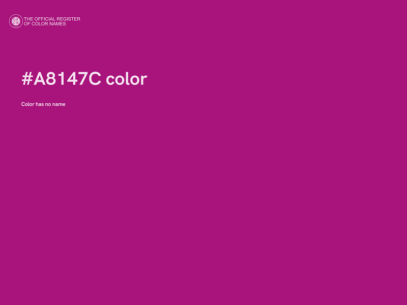 #A8147C color image