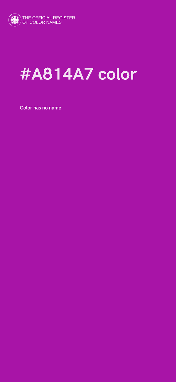 #A814A7 color image