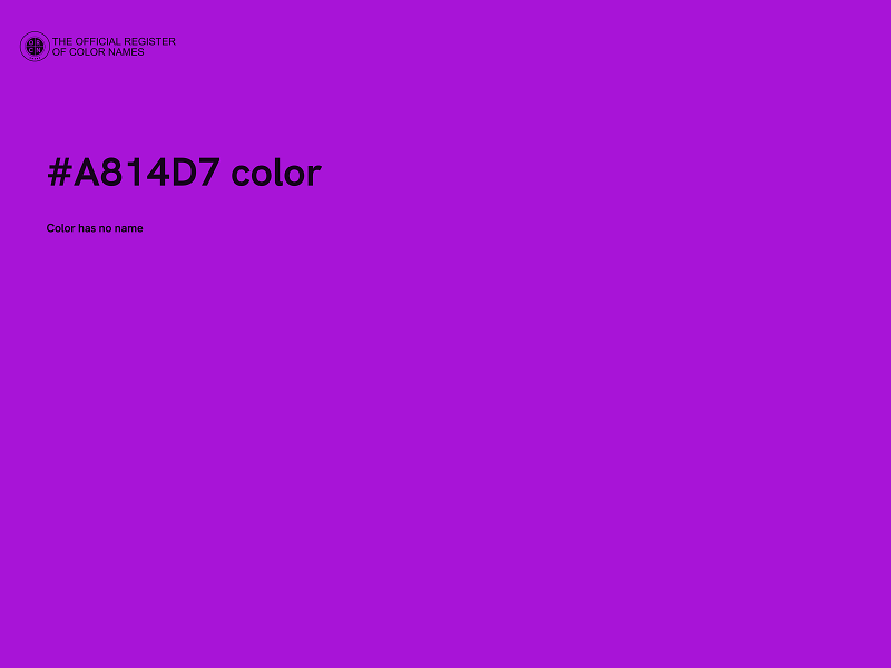#A814D7 color image