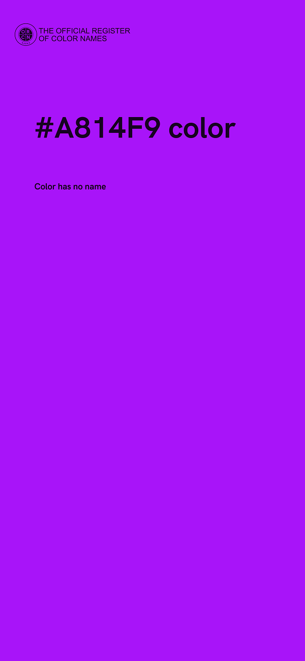 #A814F9 color image