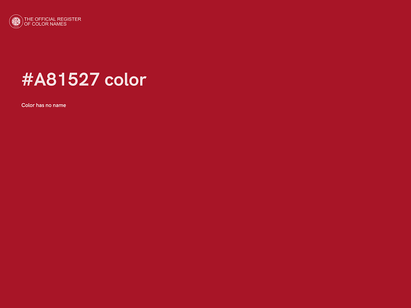 #A81527 color image
