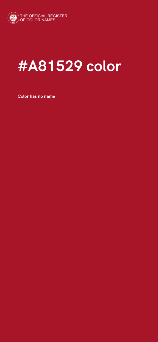 #A81529 color image