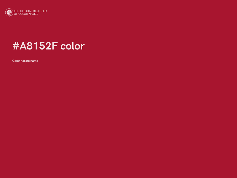 #A8152F color image