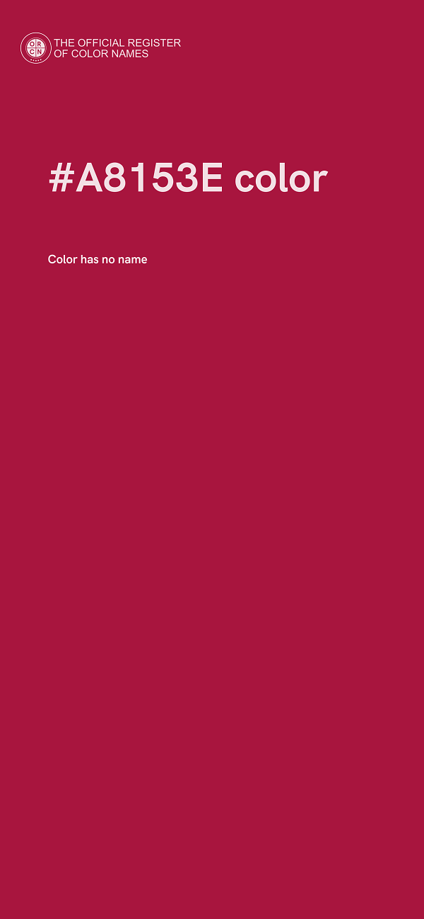 #A8153E color image