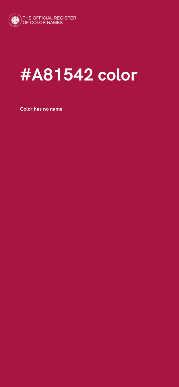 #A81542 color image