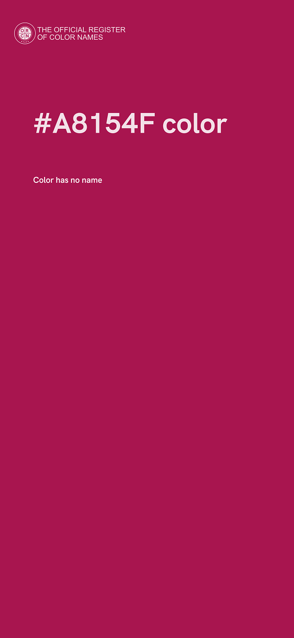 #A8154F color image