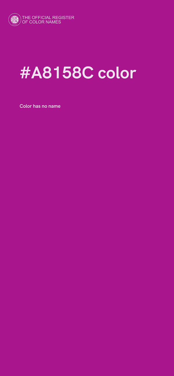 #A8158C color image