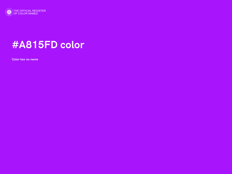 #A815FD color image